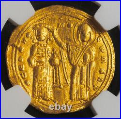 1028, Byzantine Empire, Romanus III. Gold Hyperpyron Nomisma Coin. NGC XF 5/3