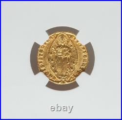 1289-1311 Venice GOLD Ducat NGC MS-62 Doge Coin of Pietro Gradenigo 3.55 grams