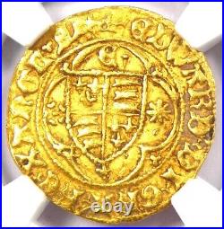1466-69 Britain England Gold Edward IV 1/4 Ryal Coin 1/4R Certified NGC AU