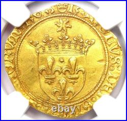 1483-98 France Gold Charles VIII Ecu d'Or FR-318 Certified NGC AU Details
