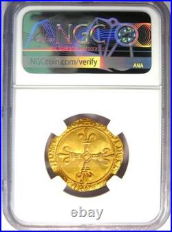 1483-98 France Gold Charles VIII Ecu d'Or FR-318 Certified NGC AU Details