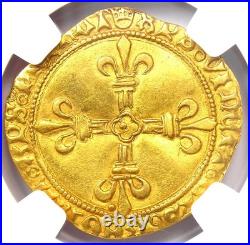 1483-98 France Gold Charles VIII Ecu d'Or FR-318 Certified NGC AU Details