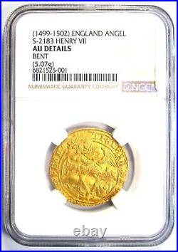 1499 England Britain Gold Henry VII Angel UK Coin Certified NGC AU Details
