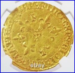 1515 -1547 Renaissance Gold France Ecu D'or Francois I Coin Ngc About Unc 58