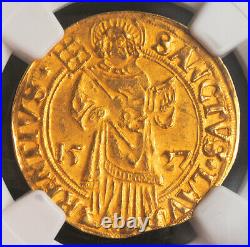1527, Nurnberg (Free City). Gold St. Lawrence Gulden Coin. (3.24gm!) NGC AU55
