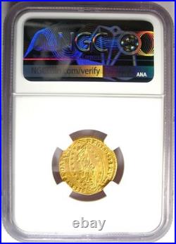 1585-1595 Italy Venice Cicogna Gold Zecchino 1Z Christ Coin NGC UNC MS Details