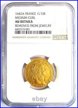 1642 France Louis XIII Gold Louis d'Or (1 L'OR Coin) Certified NGC AU Details