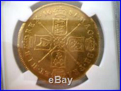 1681 Uk Great Britain 5 Guineas Pounds Dollars 8 Escudos Reales Gold Coin Rare