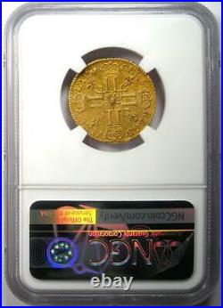 1710-Z France Louis XIV Louis d'Or 1L'OR Coin Certified NGC AU55 Rare Coin