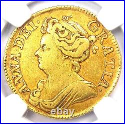1713 Britain UK Anne Gold Guinea Coin 1G Certified NGC VF35 Rare Coin