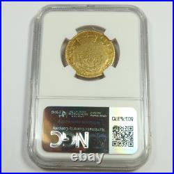 1734 M NGC VG Details GERMANY 9.5g Gold One 1 Carlin Coin FR 3589 #52801A