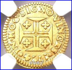 1734 Portugal Gold Joao 400 Reis Coin G400R Certified NGC AU50 Rare