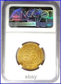 1764 Brazil Gold Jose I 4000 Reis Coin 4000R Certified NGC AU55 Rare