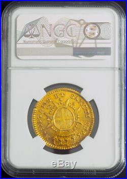 1764, Knights of Malta, Emmanuel Pinto. Large Gold 20 Scudi Coin. NGC AU-58