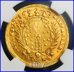 1771/2, Kingdom of Naples, Ferdinand IV. Gold 6 Ducati Coin. Overdate! NGC MS62