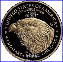 1776-2026 W Proof $5 American Gold Eagle 1/10 oz NGC PF69 Ultra Cameo AG1