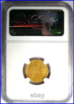 1785-MO Mexico Gold Charles III Escudo Certified NGC AU50 Rare Gold Coin