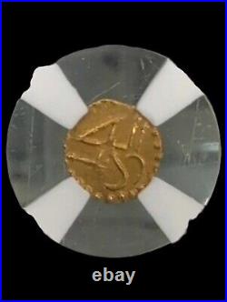 1800-50 Thailand Kupang Patano Gold NGC MS62 WG1