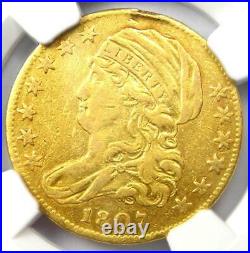 1807 Capped Bust Gold Half Eagle $5 Certified NGC XF Details Rare Gold Coin