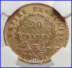 1811 FRANCE Napoleon Bonaparte 20 Francs Antique French Gold Coin NGC i70822