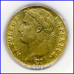 1813-A France 20 Francs Gold Coin Napoleon Bonaparte ICG XF EF 45.1867 AGW