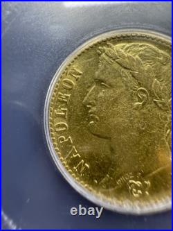 1813-A France 20 Francs Gold Coin Napoleon Bonaparte ICG XF EF 45.1867 AGW