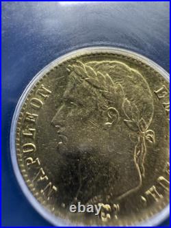 1813-A France 20 Francs Gold Coin Napoleon Bonaparte ICG XF EF 45.1867 AGW