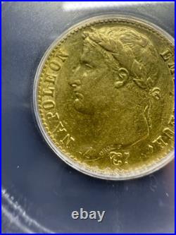 1813-A France 20 Francs Gold Coin Napoleon Bonaparte ICG XF EF 45.1867 AGW