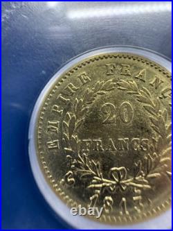 1813-A France 20 Francs Gold Coin Napoleon Bonaparte ICG XF EF 45.1867 AGW