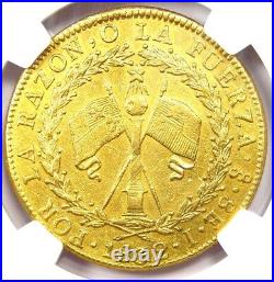 1832 Chile Gold Republic 8 Escudos 8E Coin Certified NGC AU Details