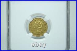1834 $2.5 Classic Head Gold Quarter Eagle NGC XF45 #0001