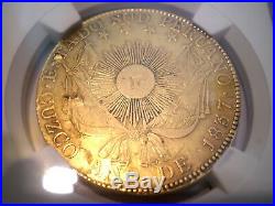 1837 Peru Cuzco 8 Escudos Dollars Pesos 8e Gold Coin