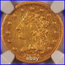 1839-C $2.50 Classic Head Gold Coin NGC VF30 Charlotte Mint Pre-1933