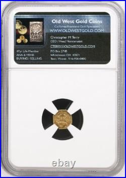 1851 California Fractional Gold / NGC MS65 / Solid Gold