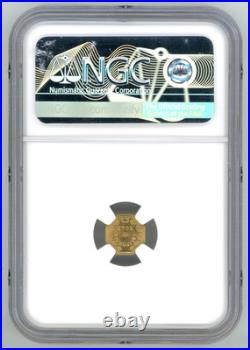 1853 California Gold Liberty Wreath Octagon Token NGC MS67 Gold Rush Era