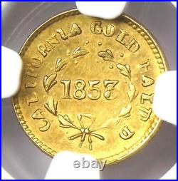 1853 Liberty California Gold Half Dollar G50C Coin BG-421 NGC UNC (MS)