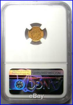 1853 Liberty Gold Dollar Coin G$1 Certified NGC XF Detail Rare Coin