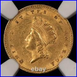 1854 G$1 Indian Princess Head Gold Dollar Type 2 NGC AU 58 SKU-G4869