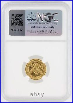 1854-O Quarter Eagle NGC AU55 $2.5 Liberty Head New Orleans Minted Gold Coin