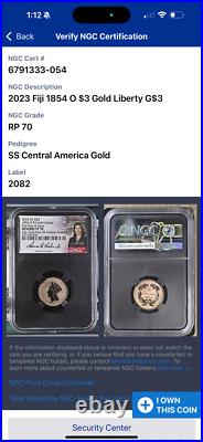 1854-O SS-CENTRAL-AMERICA 2-COIN-GOLD-SET- $2.50 & $3.00/NGC REV PF70/FDI/Cabral