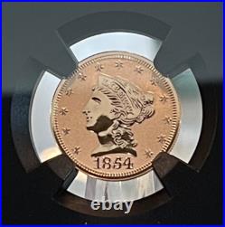 1854-O SS-CENTRAL-AMERICA 2-COIN-GOLD-SET- $2.50 & $3.00/NGC REV PF70/FDI/Cabral