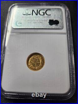 1855 $1.00 Indian Princess Head Gold Coin NGC MS61