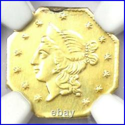 1855 Liberty California Gold Dollar G$1 Coin BG-533 Certified NGC AU Detail
