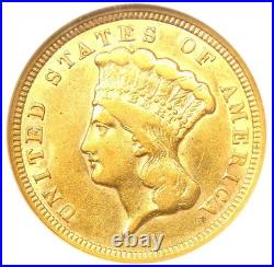 1856 Three Dollar Indian Gold Coin $3 Certified NGC VF30 CAC Rare Type