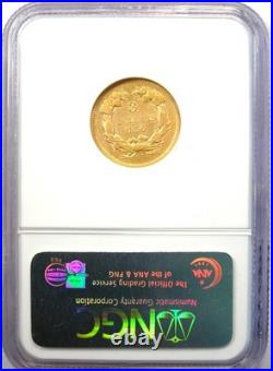 1856 Three Dollar Indian Gold Coin $3 Certified NGC VF30 CAC Rare Type