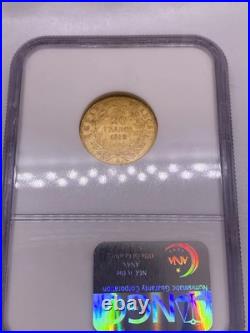 1859 A 20 Francs Napoleon III Gold Coin Ngc Ms 62 Very Old Ngc Slab Looks Great