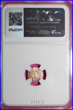 1859 MS 61 Indian Gold Token Label Error Its Round Says Octagonal Rare NGC 959