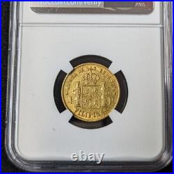 1863 Philippine G4P Gold Coin NGC XF 40 6518385-002