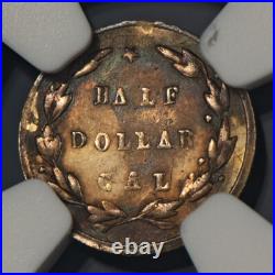 1871 50c California Gold Half Dollar Round Liberty BG-1029 NGC AU Dets G4965 1871 50c California Gold Half Dollar Round Liberty BG-1029 NGC AU Dets G4965