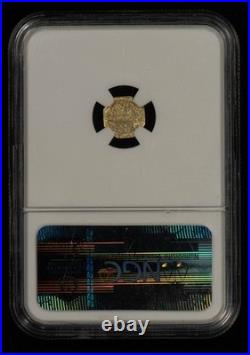 1871 G50c California Fractional Gold Liberty Octagonal BG-912 NGC UNC G6060